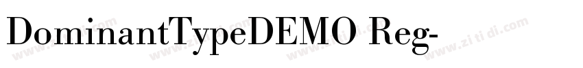 DominantTypeDEMO Reg字体转换